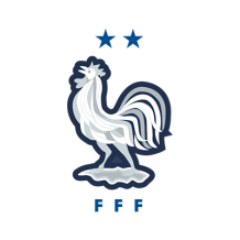 France national football team logo suitable for baby products like bodysuits and bibs.\n\nCaption: Celebrate your litt