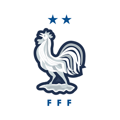 France national football team logo suitable for baby products like bodysuits and bibs.\n\nCaption: Celebrate your litt