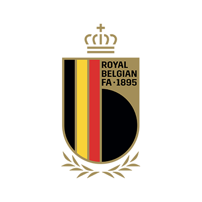 Belgium national football team logo for baby products like bodysuits, pacifiers, and bibs.\n\nCaption: Show your team 