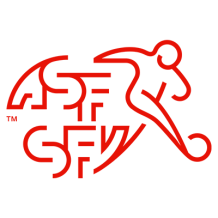 Switzerland national football team logo, perfect for baby items celebrating sports enthusiasm.\n\nCaption: Celebrate y