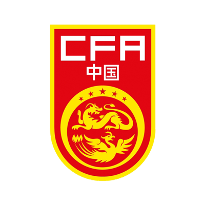 China national football team logo on a bright red background, perfect for baby items and sports fans. \n\nCaption: Cel