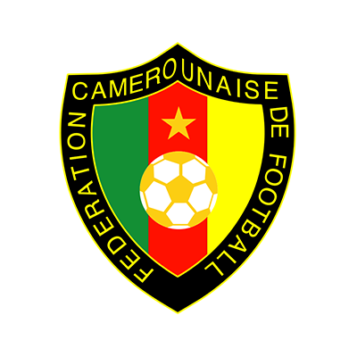 Logo of the Cameroon national football team featuring a shield with green, yellow, and red colors.\n\nCaption: Show yo