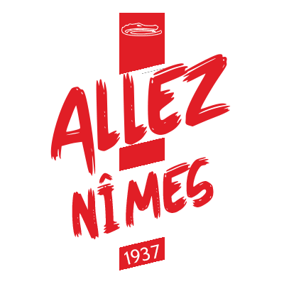 Nîmes Olympique baby products, including pacifiers and bodysuits, featuring a bright logo design.\n\nCaption: Show you