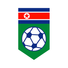 North Korea national football team logo on a green background, suitable for baby sports-themed items.\n\nCaption: Show