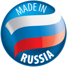 Logo indicating \"Made in Russia\" for baby products. \n\nCaption: Discover high-quality baby essentials proudly made 