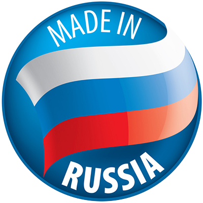 Logo indicating \"Made in Russia\" for baby products. \n\nCaption: Discover high-quality baby essentials proudly made 