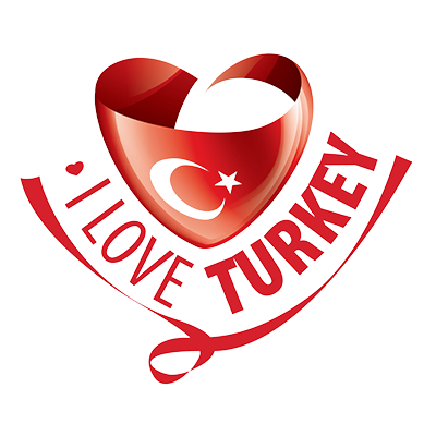 Logo featuring a heart and the phrase \"I Love Turkey,\" designed for a baby products category.\n\nCaption: Celebrate 