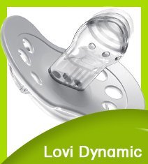 Personalized baby pacifier with Lovi Dynamic tip